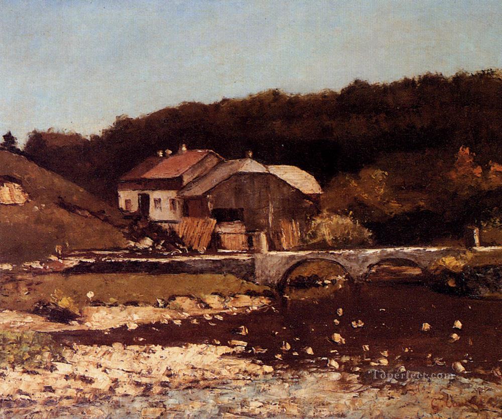 La Ferme De Bonnevaux Realist painter Gustave Courbet Oil Paintings